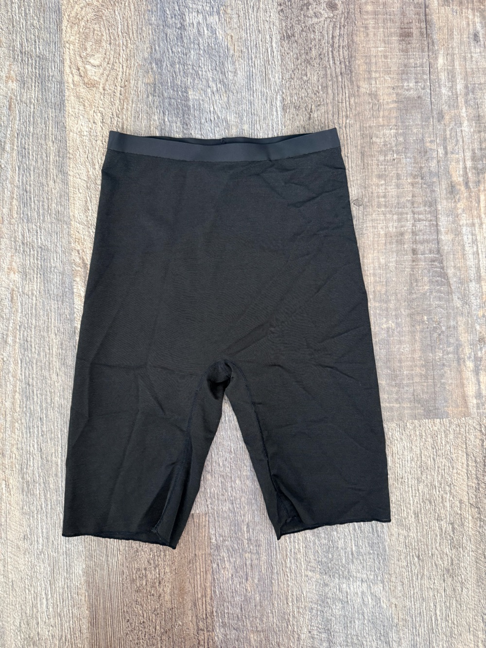 SKIMS Black Sculpting Mid-Thigh Shapewear Shorts